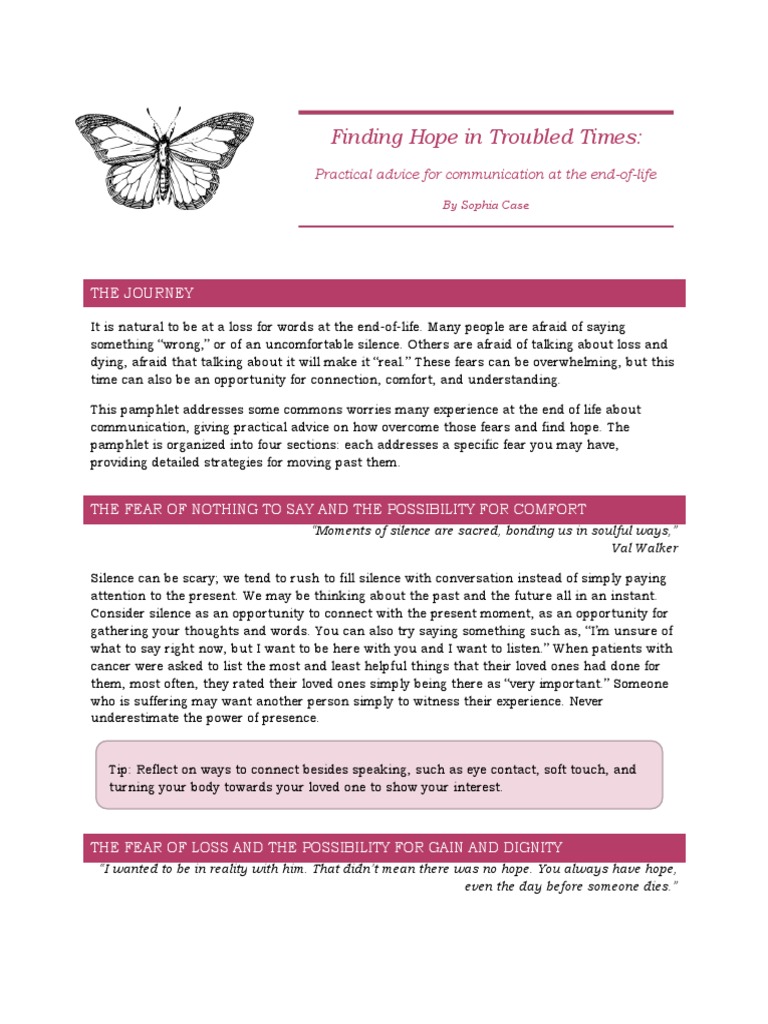 Hope in Troubled Times | PDF | Self-Improvement