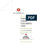Torneo Columbus 2014 - Información General