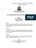 Ley Del Instituto Nacional de Prevision Del Magisterio (INPREMA) (Actualizada-07)