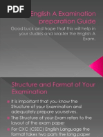 CXC English A Examination Preparation Guide