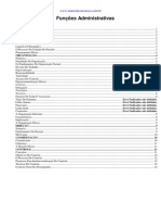 II - Funções Administrativas - Planejamento, Organização, Direção, Coordenação e Controle