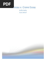Download Thoreau vs Crane Essay by Grifannaan101 SN219504848 doc pdf