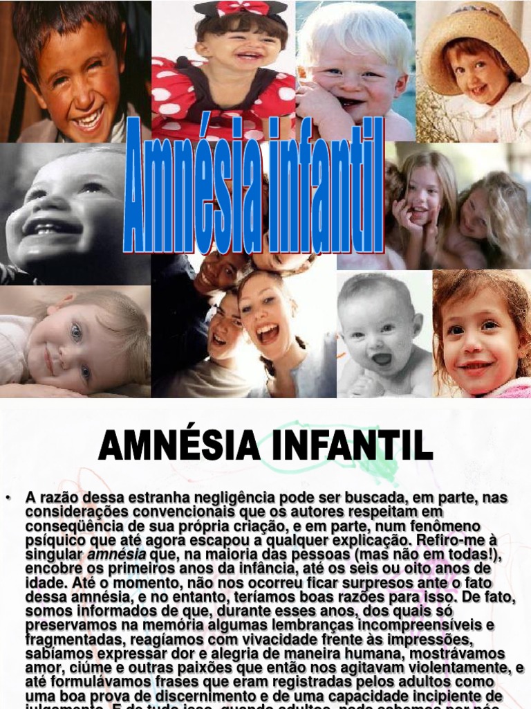 Amnesia Infantil | PDF | Libido | Sigmund Freud