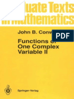 Functions of One Complex Variable 2 - J Conway