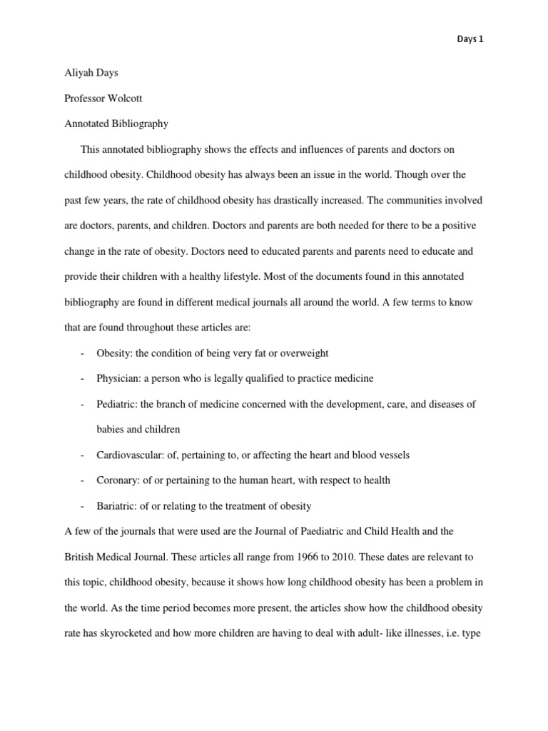 Annotated bibliography on childhood obesity 07 picture