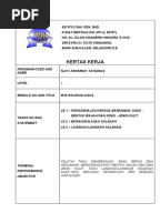 Contoh Kertas Kerja Pusat Kecantikkan