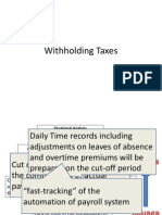 Withholding Taxes