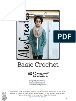 Basic Crochet Scarf: Designed by Alex Reynoso