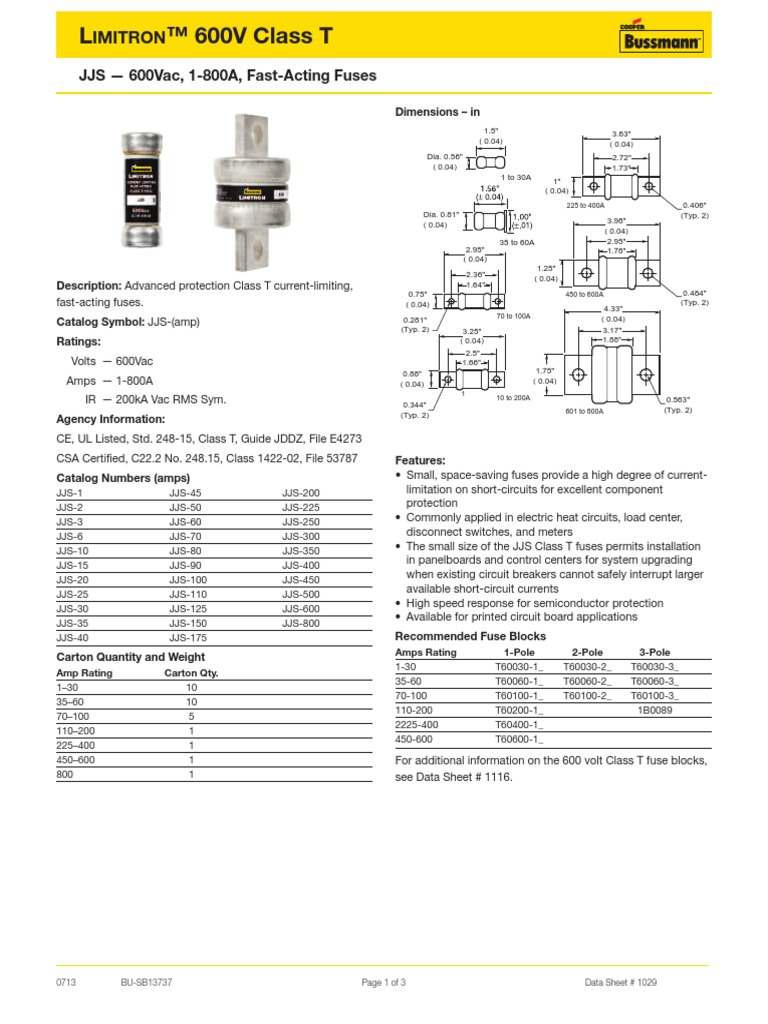 Fast-Acting Fuses for Electric Systems | PDF | Technology & Engineering