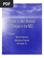 Shielded Vs Non Shielded Cables in 2400 V Circuits