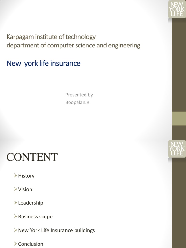 Overview of New York Life Insurance | PDF