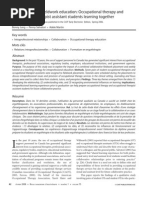 Download Intraprofessional Fieldwork Education Occupational Therapy and Occupational Therapist Assistant Students by mnydprince SN21953833 doc pdf