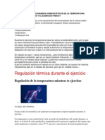 Regulación térmica durante el ejercicio