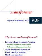 Transformer: Professor Mohamed A. El-Sharkawi