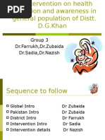 Group 3 DR - Farrukh, DR - Zubaida DR - Sadia, DR - Nazish