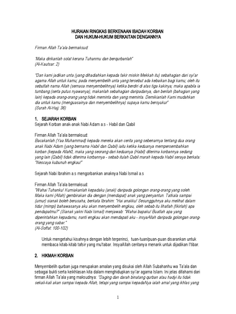 Ibadah Korban Pdf