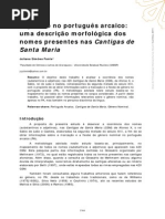 o Genero No Portugues Arcaico