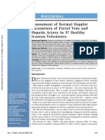 meassurement vena porta for ultrasoundgrafi