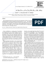 Magnetostriction of the Fe73.5Cu1Ta2Nb1Si13.5B9 Alloy