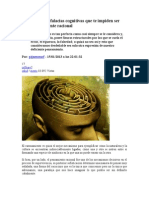 12 Prejuicios y Falacias Cognitivas Que Te Impiden Ser Absolutamente Racional