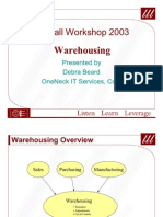 BWU Fall Workshop 2003: Warehousing