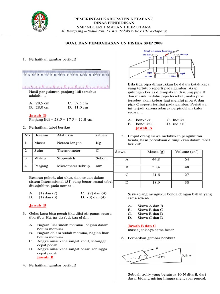 Soal Pembahasan Un Fisika 2009