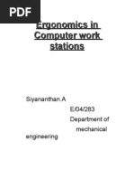 Ergonomics in Software 