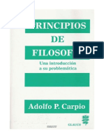 Carpio Principios de Filosofia