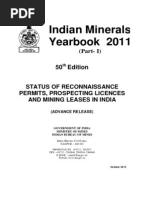 Indian Minerals Yearbook 2011: 50 Edition