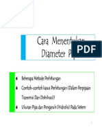 Cara Menentukan Diameter Pipa