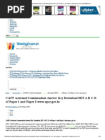 Download CAPF Assistant Commandant Answer Key Download SET a B C D of Paper 1 and Paper 2 WwwupscGovin _ WeeklyExam by MaanLakra SN219582277 doc pdf