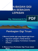 Bagian-Bagian Gigi Tiruan Sebagian Lepasan