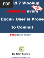 Download 7 VLOOKUP Mistakes every Excel User is Prone to Commit by johnfrancofarias9395 SN21958249 doc pdf