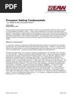 Processor Setting Fundamentals