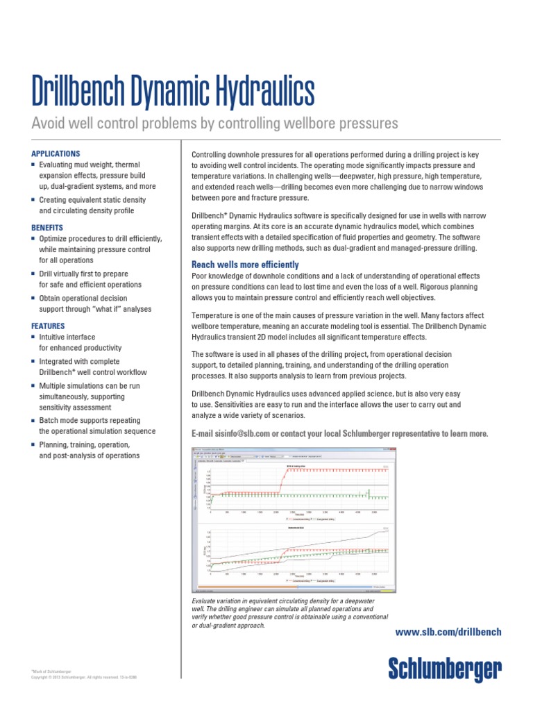 Drillbench DynamicHydraulics 2 PDF Simulation Computing And