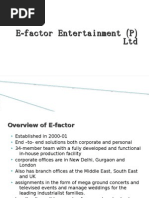 E - Factor Entertainment ( P ) Ltd