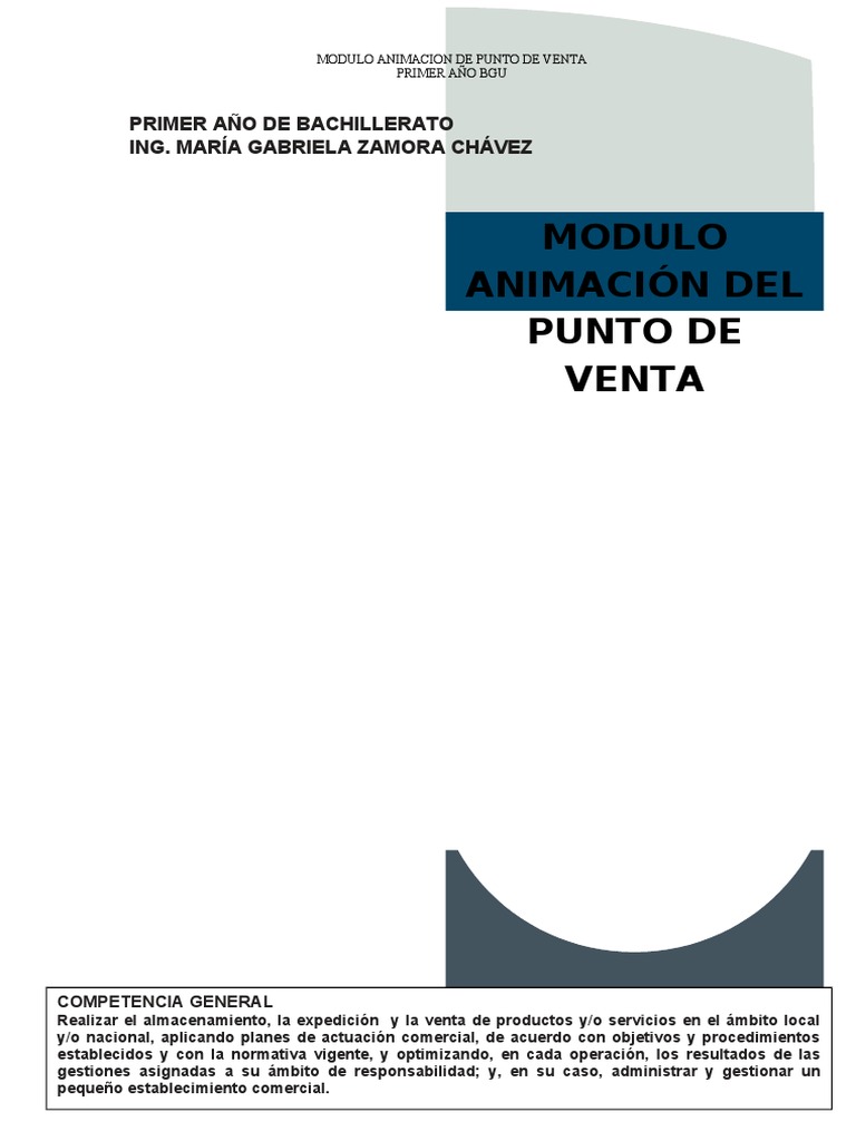 Animación del Punto de Venta en Bachillerato | PDF | Alimentos | Naturaleza