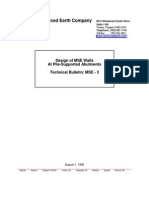 Designing MSE Walls at Pile-Supported Bridges