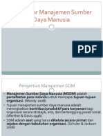 Handout 1 Pengantar Manajemen Sumber Daya Manusia