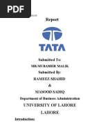 Tata Group Assignment