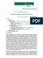 Acción Rescisoria Por Fraude de Acreedores