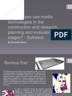 How Did You Use Media Technologies in The Construction and Research, Planning and Evaluation Stages? - Software