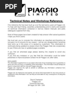 Download Piaggio Vespa Gilera Technical Notes and Workshop Reference by lynhaven1 SN21959150 doc pdf