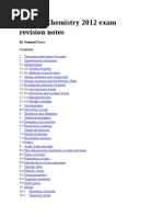 Chemistry IGCSE Guide