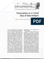 Artigo - Transcription As A Crucial Step of Data Analysis - Kowal e O'Connell