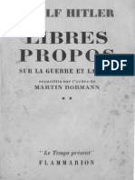 Libres Propos Sur La Guerre Et La Paix - Tome II - Partie I Vers de Nouvelles Victoires