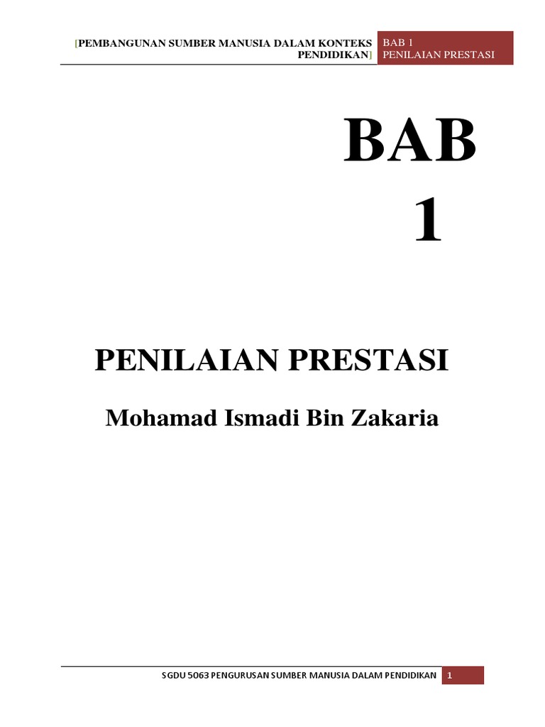 Penilaian Prestasi