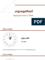 Saying The Time in Tamil
