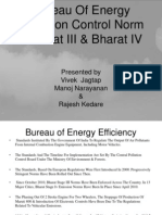 Bureau of Energy Emission Control Norm - Bharat