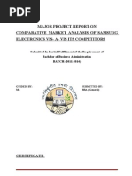 Comparative Market Analysis of Samsung Electronics Vis - A - Vis Its Competitors.